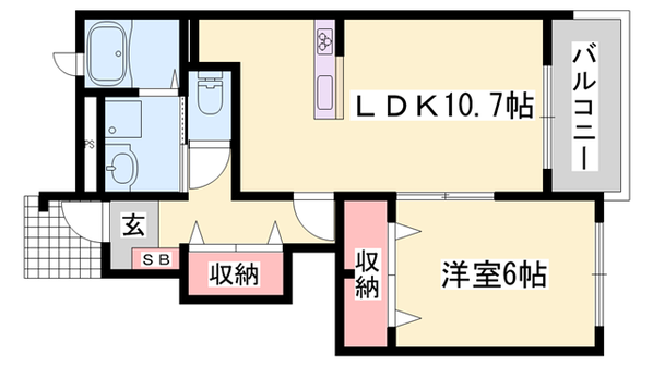 プラシード・Sの物件間取画像
